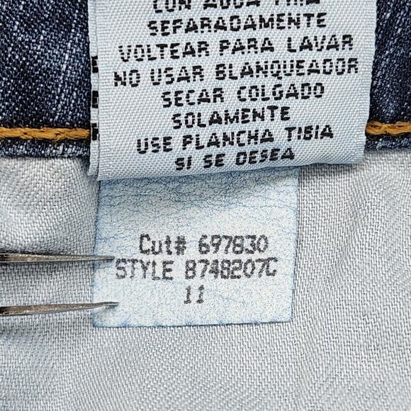 Vintage LEI Jeans Womens 11 Juniors Blue Mid Rise Bootcut Stretch Denim Casual - Picture 10 of 15